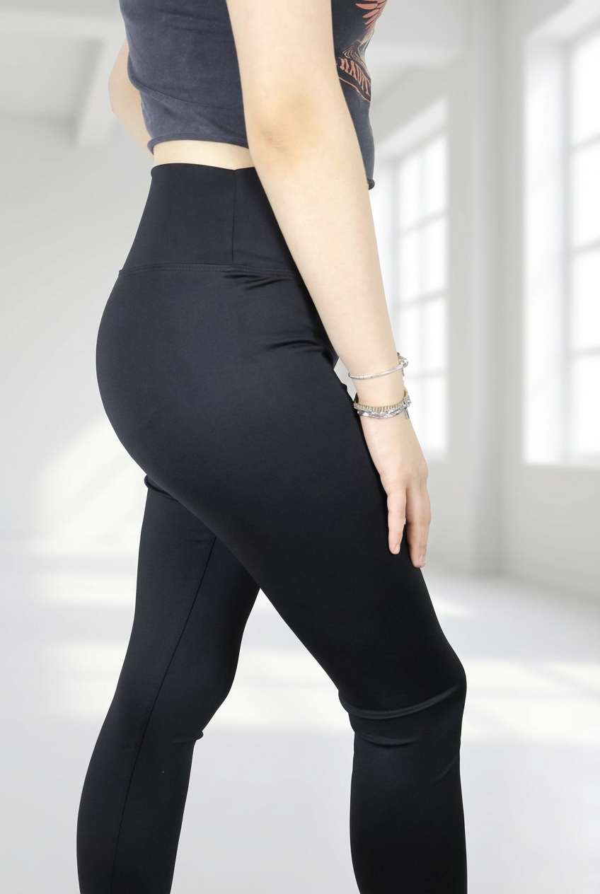 Flare Siyah Signature Soft-Touch Tayt - Yüksek Bel & Toparlayıcı - Görsel 2